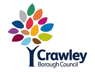 Crawley Borough council logo, a colourful tree